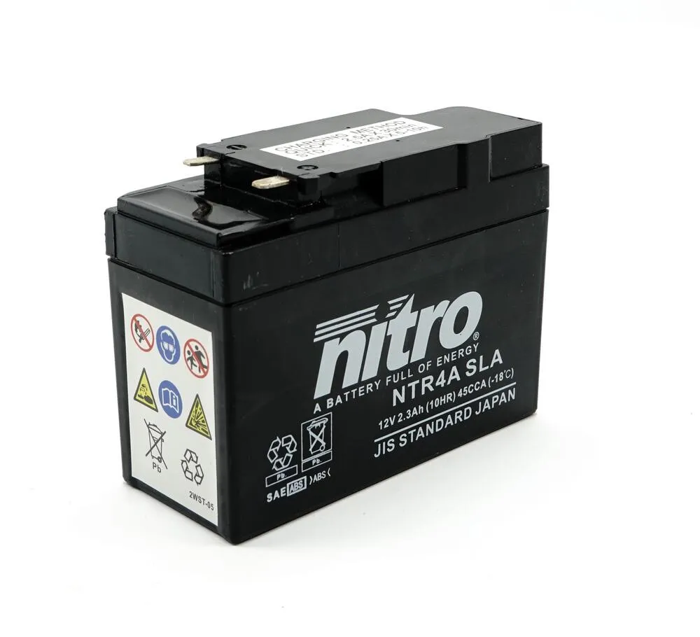 Nitro NTR4A / YTR4 SLA GEL AGM Batterie 12V 2,3AH - Einbaufertig