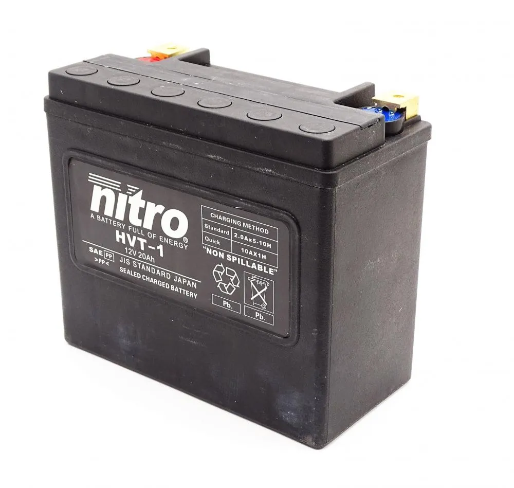 Nitro HVT 01 AGM Gel Batterie 12V 20AH 310A (YTX20HL-BS, YTX20L-BS, 65989)