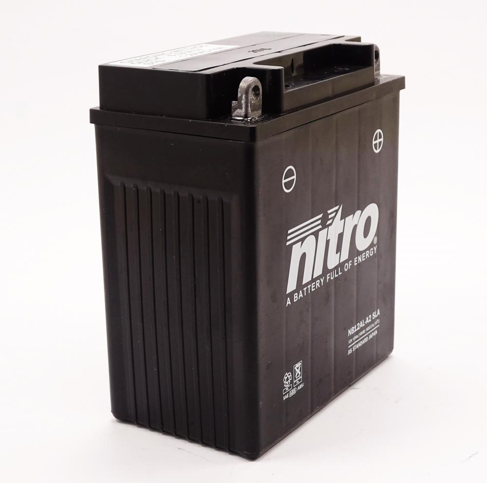 Nitro NB12AL-A2 / YB12AL-A2 SLA GEL AGM Batterie 12V 12AH - Einbaufertig (CB12AL-A2)