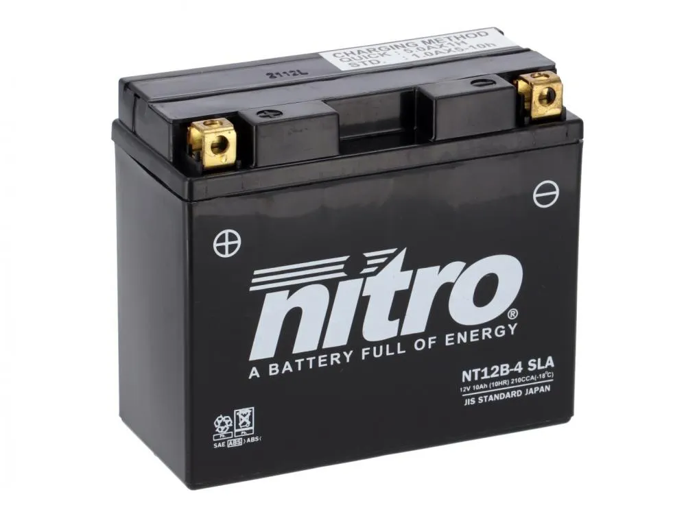 Nitro_NT12B_4_YT12B_BS_AGM_Batterie_12V_10AH___Einbaufertig_YT12_B4_9114 Nitro NT12B-4 / YT12B-BS AGM Batterie 12V 10AH - Einbaufertig (YT12-B4)
