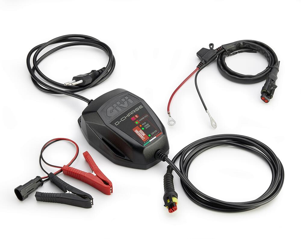 Givi S510 Batterieladegerät 12V 1A für Blei-Säure + Lithium Batterie