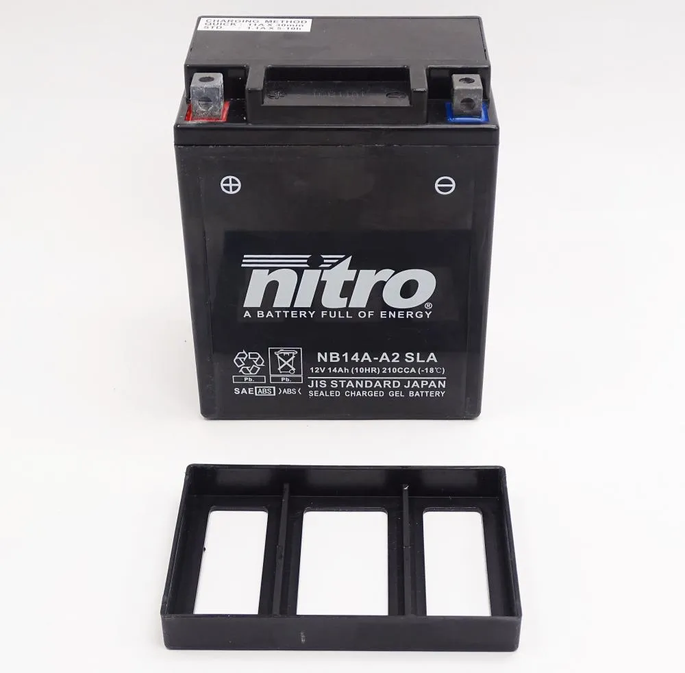 Nitro_NB14A_A2__YB14A_A2_SLA_GEL_AGM_Batterie_12V_14AH_3 Nitro NB14A-A2 / YB14A-A2 SLA GEL AGM Batterie 12V 14AH - Einbaufertig (YTX14AH-BS)