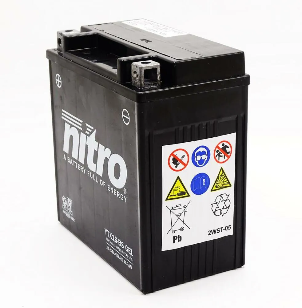 Nitro_NTX16___YTX16_BS_SLA_GEL_AGM_Batterie_12V_14AH_2 Nitro NTX16 / YTX16-BS SLA GEL AGM Batterie 12V 14AH - Einbaufertig (FTX16-BS)