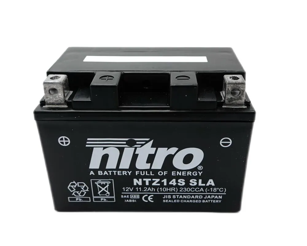 Nitro-NTZ14S-YTZ14S-SLA-GEL-AGM-Batterie-12V-11-2AH-Einbaufertig Nitro NTZ14S SLA GEL AGM Batterie 12V 11,2AH - Einbaufertig (YTZ14S YTZ14S-BS YTZ14S-4)