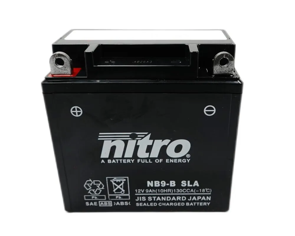 Nitro NB9-B SLA GEL AGM Batterie 12V 9AH - Einbaufertig (YB9-B CB9-B 12N9-4B1)