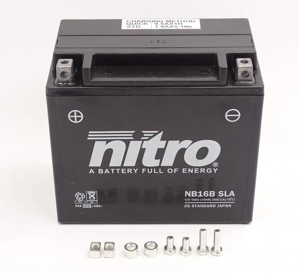 Nitro_NB16B_SLA_GEL_AGM_Batterie_12V_19AH___Einbaufertig_YB16_B_3 Nitro NB16B SLA GEL AGM Batterie 12V 19AH - Einbaufertig (YB16-B)