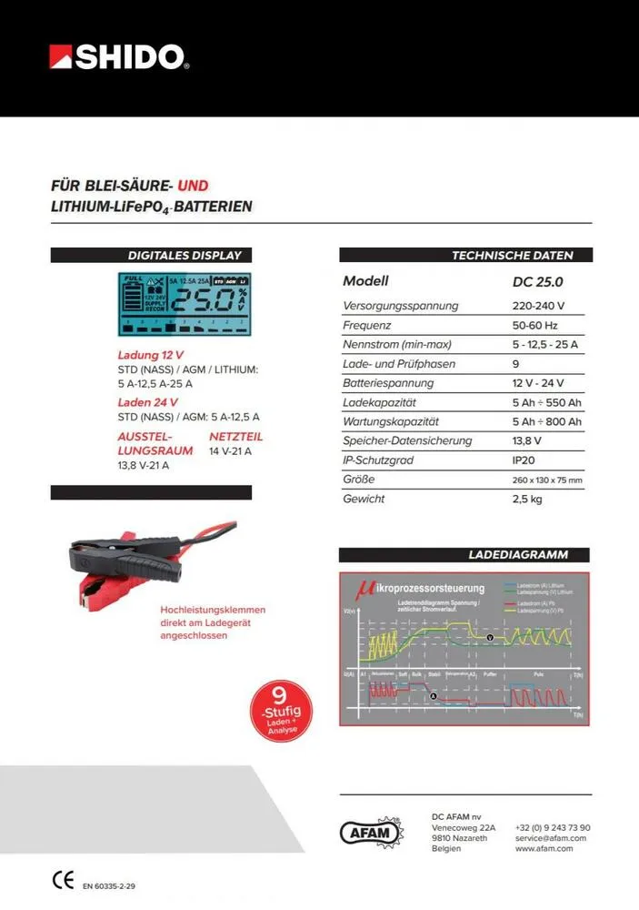 Shido_DC250_Batterieladegeraet_12V___24V__5A_125A_25A_fuer_Blei_Saeure___Lithium_Batterie_technische_daten_2 Shido DC25.0 Batterieladegerät 12V + 24V 5A / 12.5A / 25A für Blei-Säure + Lithium Batterie