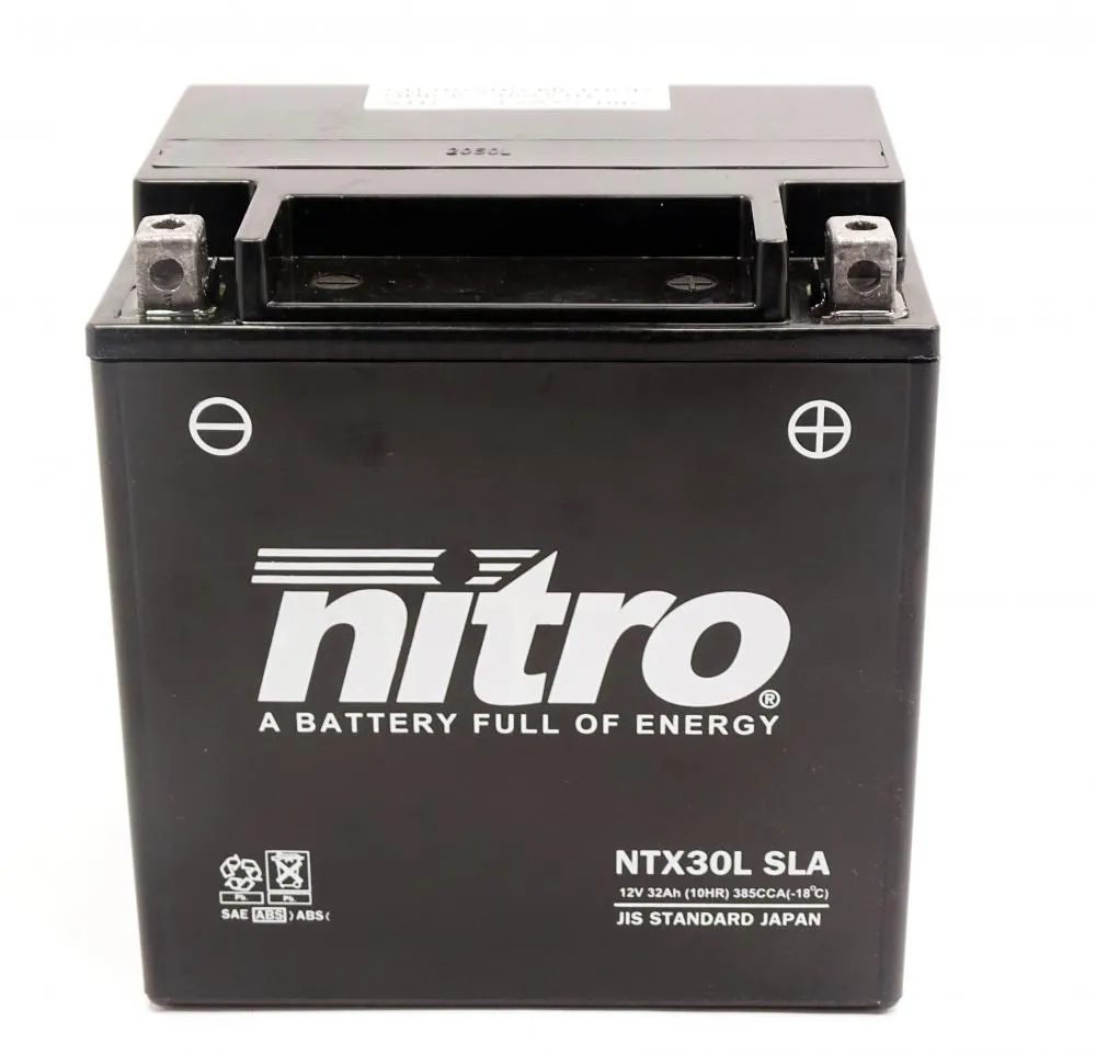 Nitro_NTX30L_YTX30L_BS_SLA_GEL_AGM_Batterie_12V_32AH___Einbaufertig Nitro NTX30L / YTX30L-BS SLA GEL AGM Batterie 12V 32AH - Einbaufertig