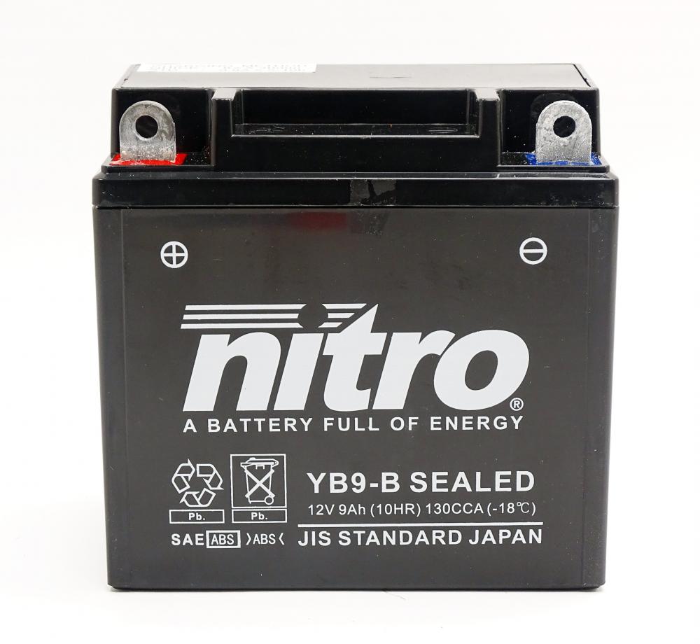 Nitro NB9-B / YB9-B SLA GEL AGM Batterie 12V 9AH - Einbaufertig (CB9-B, 12N9-4B1)
