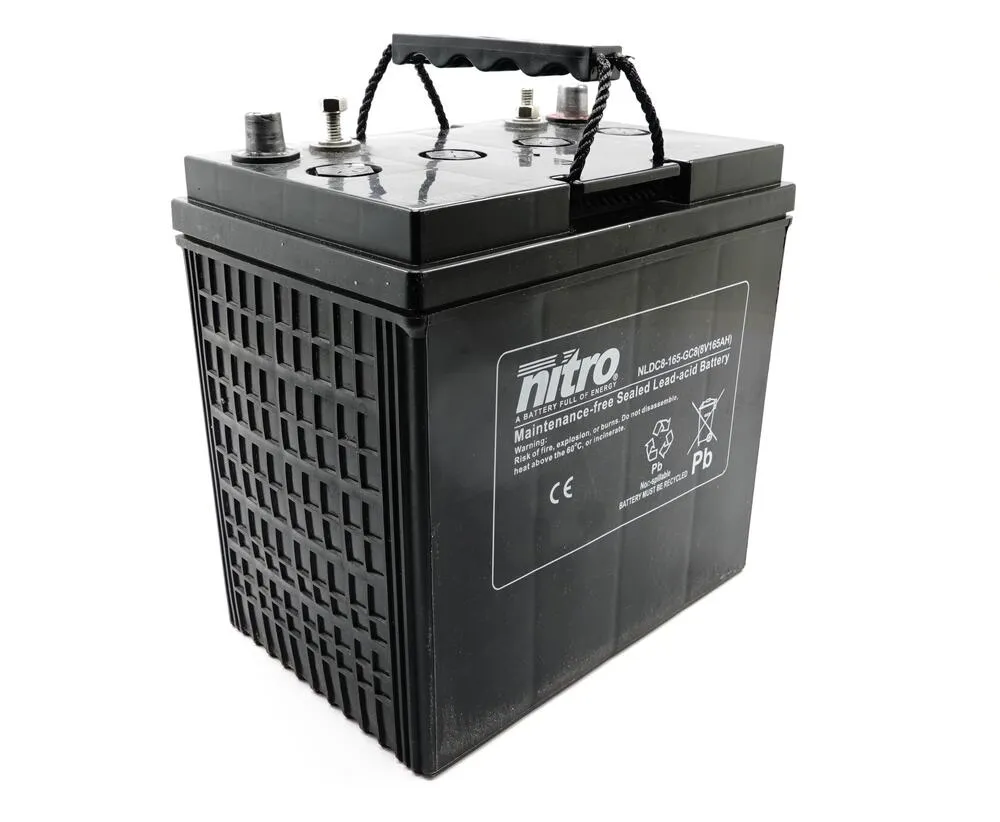 Nitro Deep Cycle AGM Batterie NLDC8-165-GC8 - 8V 165AH - Golf Caddys / Golf Cars / Golfwagen
