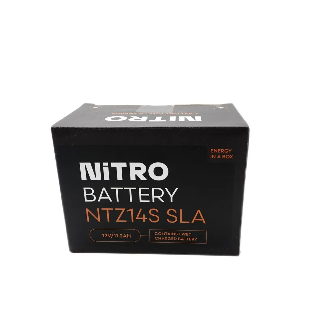 Nitro NTZ14S SLA GEL AGM Batterie 12V 11,2AH - Einbaufertig (YTZ14S YTZ14S-BS YTZ14S-4)